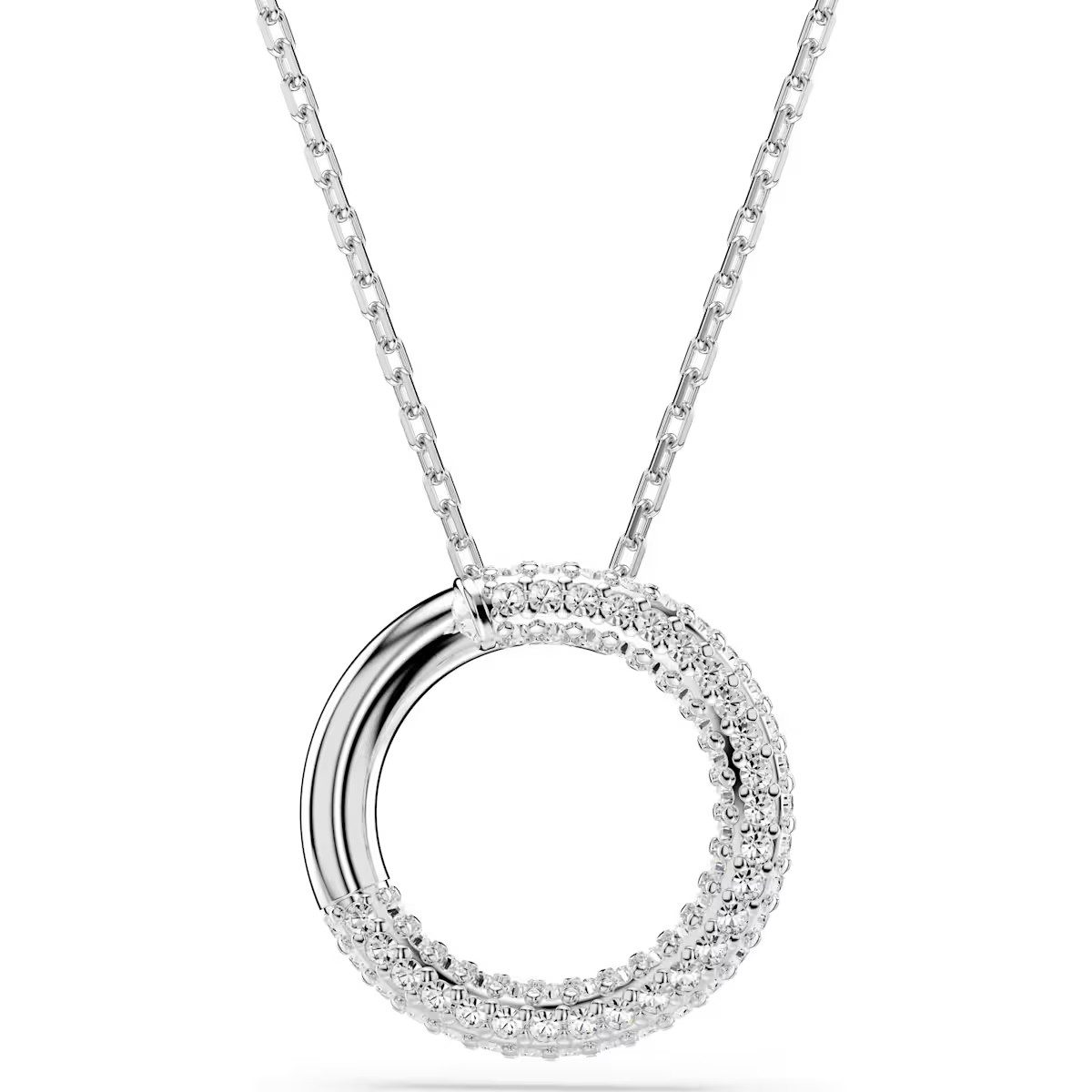 Swarovski Kristallanhänger Swarovski Anhänger Dextera 5692737 Pavé, Weiß, Rhodiniert (1-tlg)