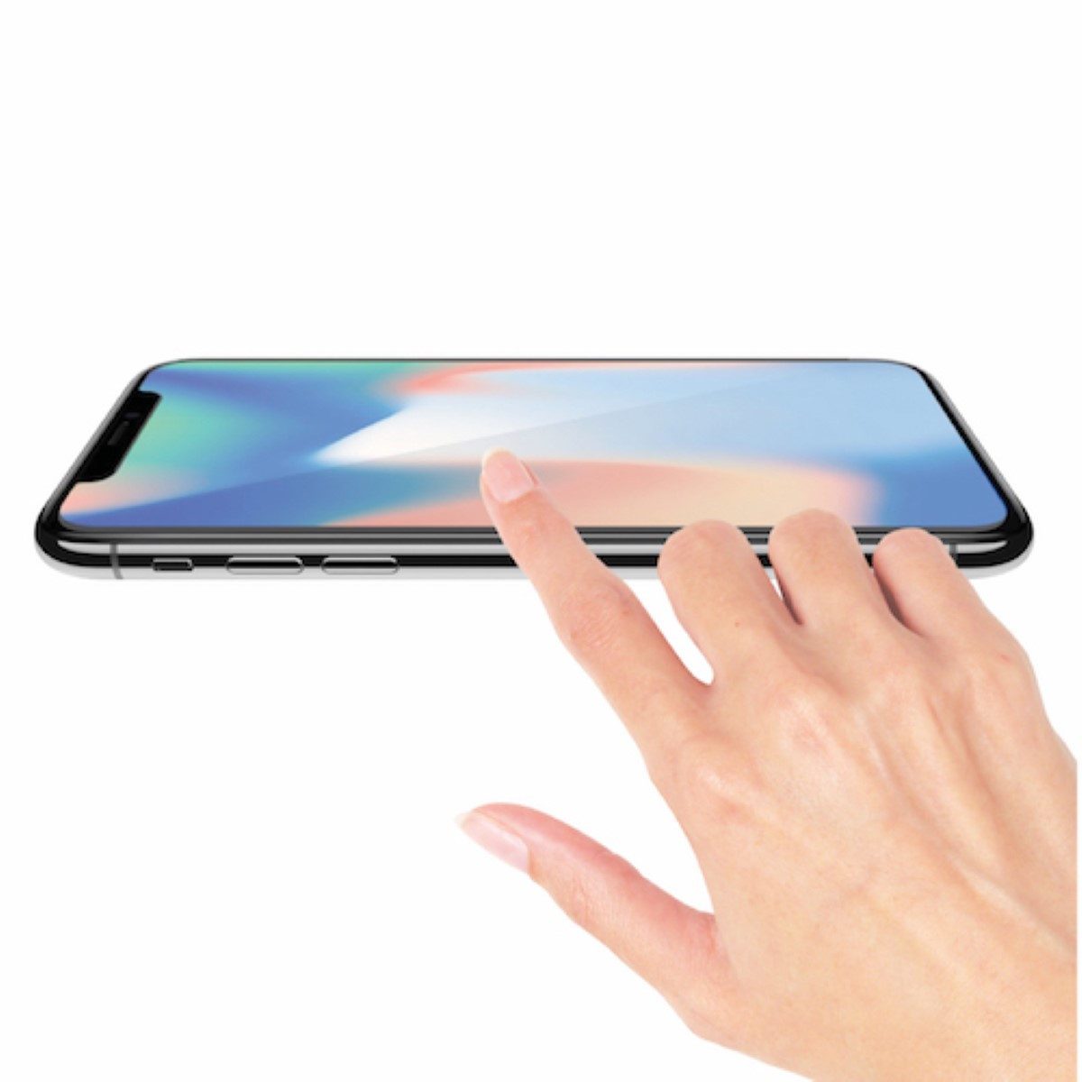 Macally Schutzfolie 9H Glas-Folie Schutz-Folie Hart-Glas Panzer, Display-Folie aus Hartglas, dünn, für Apple iPhone 11 Pro iPhone X Xs