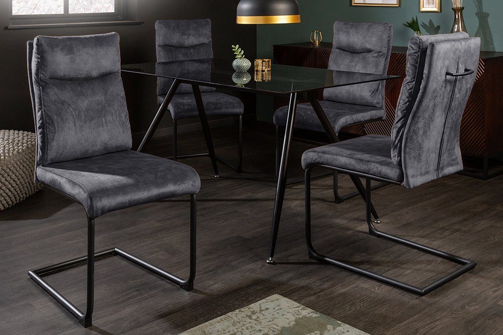 riess-ambiente Freischwinger COMFORT grau, Esszimmer · günstig online kaufen