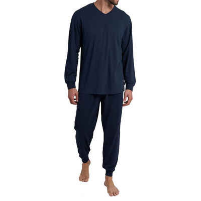 CECEBA Pyjama »Traveller« (2 tlg., Set, 2-teilig) bügelfrei, temperaturausgleichend - ideal für die Reise - da platzsparend im Koffer