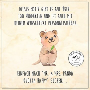 Mr. & Mrs. Panda Hundefliege Quokka Happy - Weiß - Geschenk, Hunde, Halstuch, Tiere, Hundehalstuch, Polyester