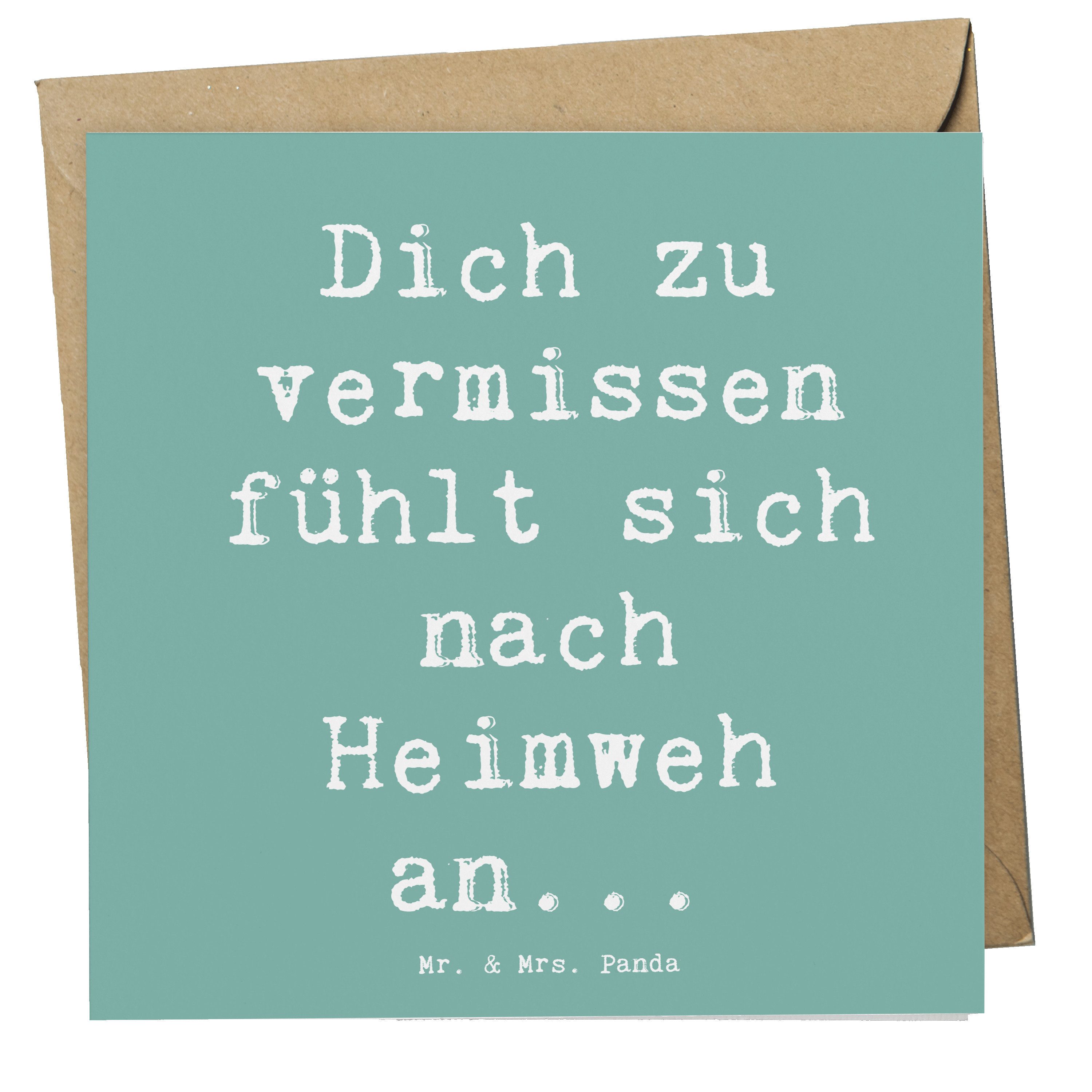 Grußkarte Heimweh Sehnsucht - Meeresbrise - Geschenk, Vermissen, vertraut, Stim