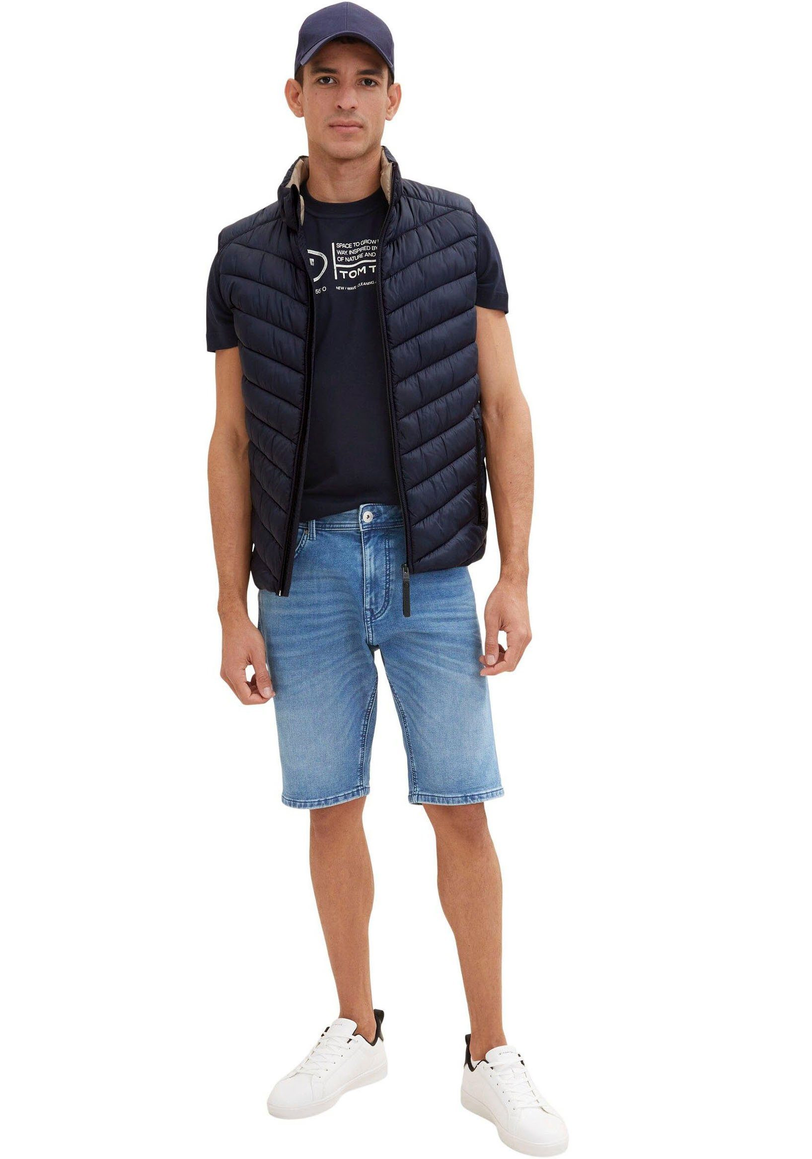 TOM TAILOR stone Jeansshorts mid