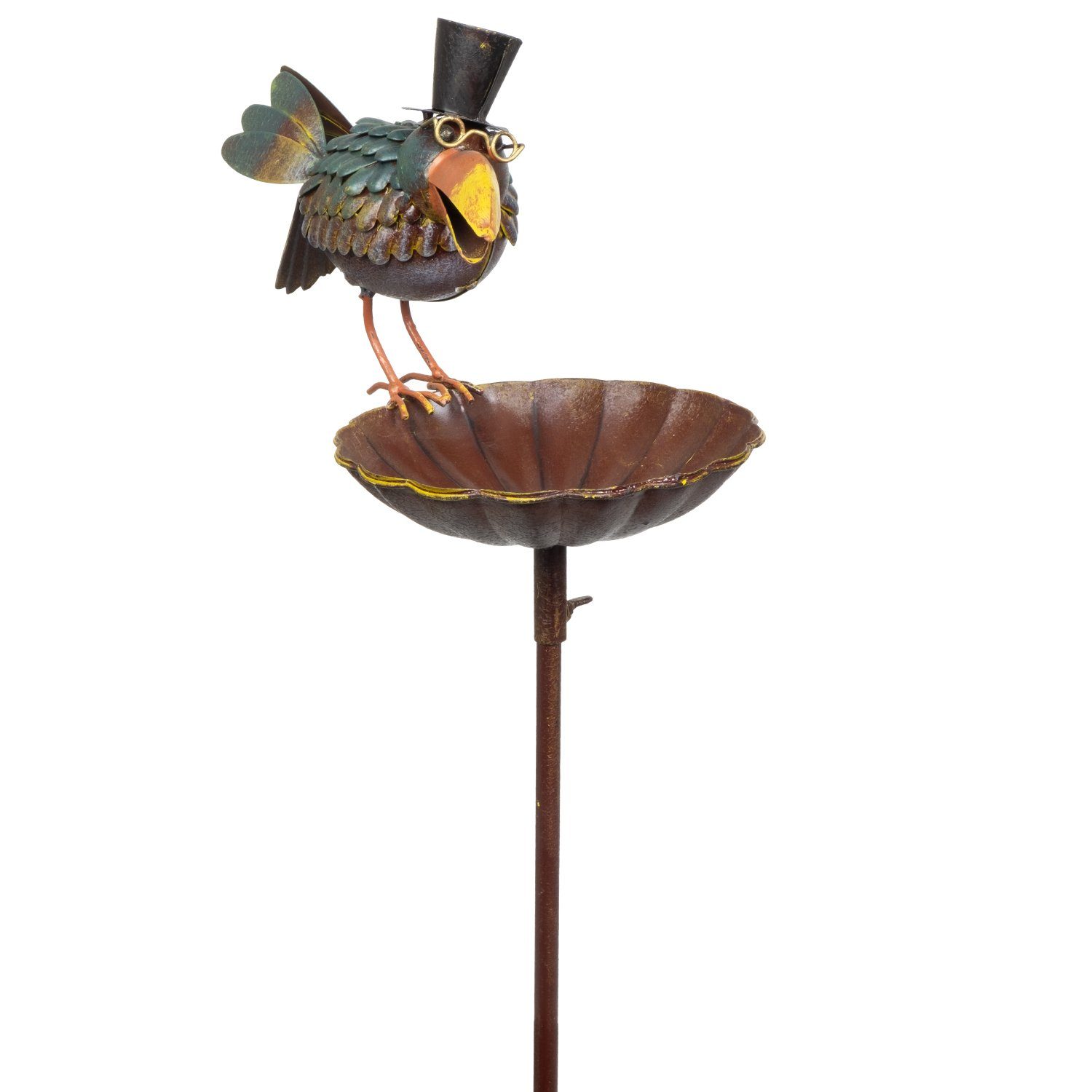 Moritz Gartenstecker Vogeltränke Rabe mit Zylinder günstig online kaufen