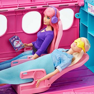Barbie Puppen Fahrzeug GDG76 Dream Plane Barbie Flugzeug Zubehör bewegliche Räder ohn Puppe, (Anziehpuppe, Barbiehaus, ab 3 Jahren, mit Zubehör), The Movie, Spielpuppen, Spielpuppe Barbie, Haus