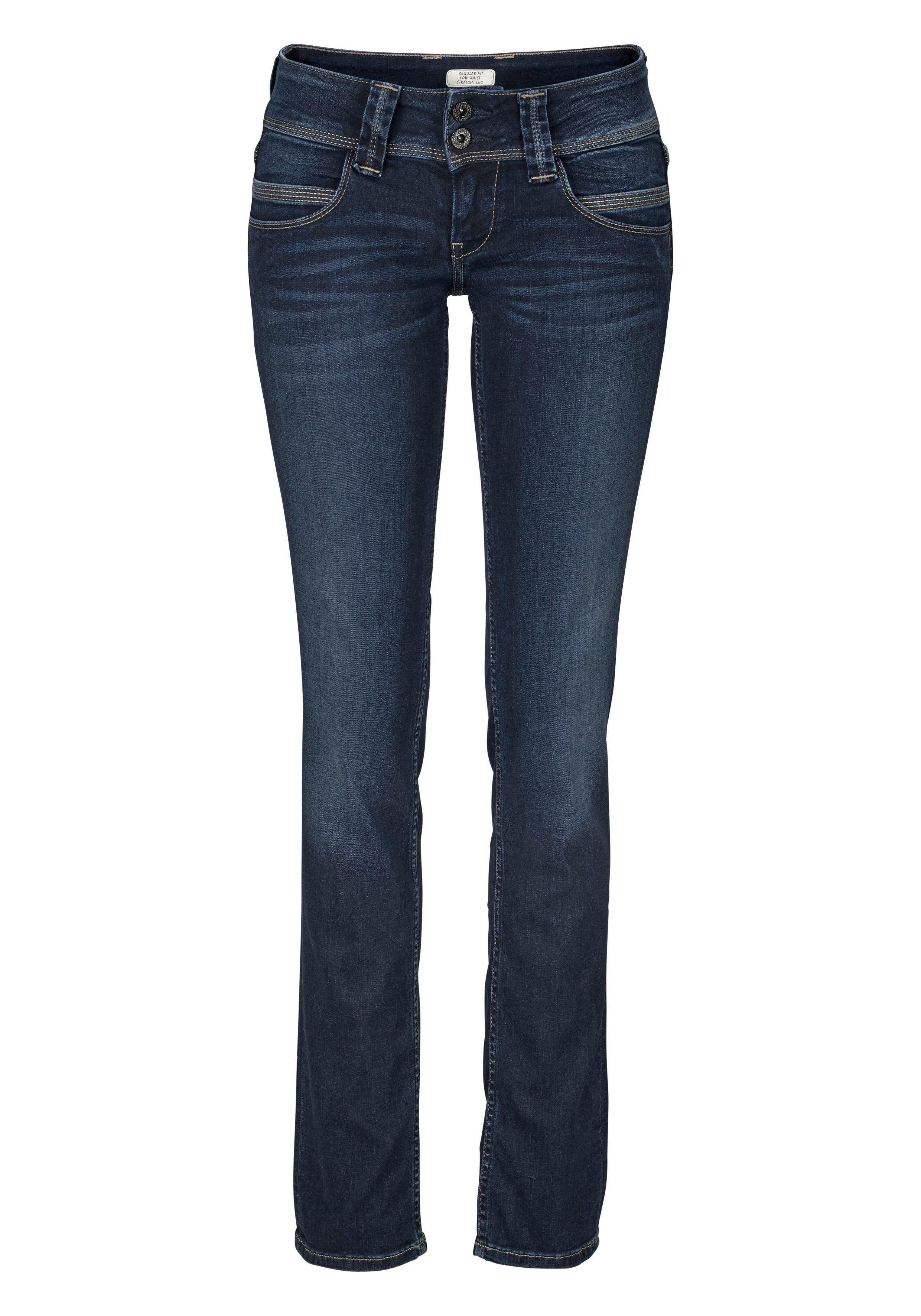 H06 Jeans Regular-fit-Jeans ultra Badge mit dark Pepe VENUS stretch