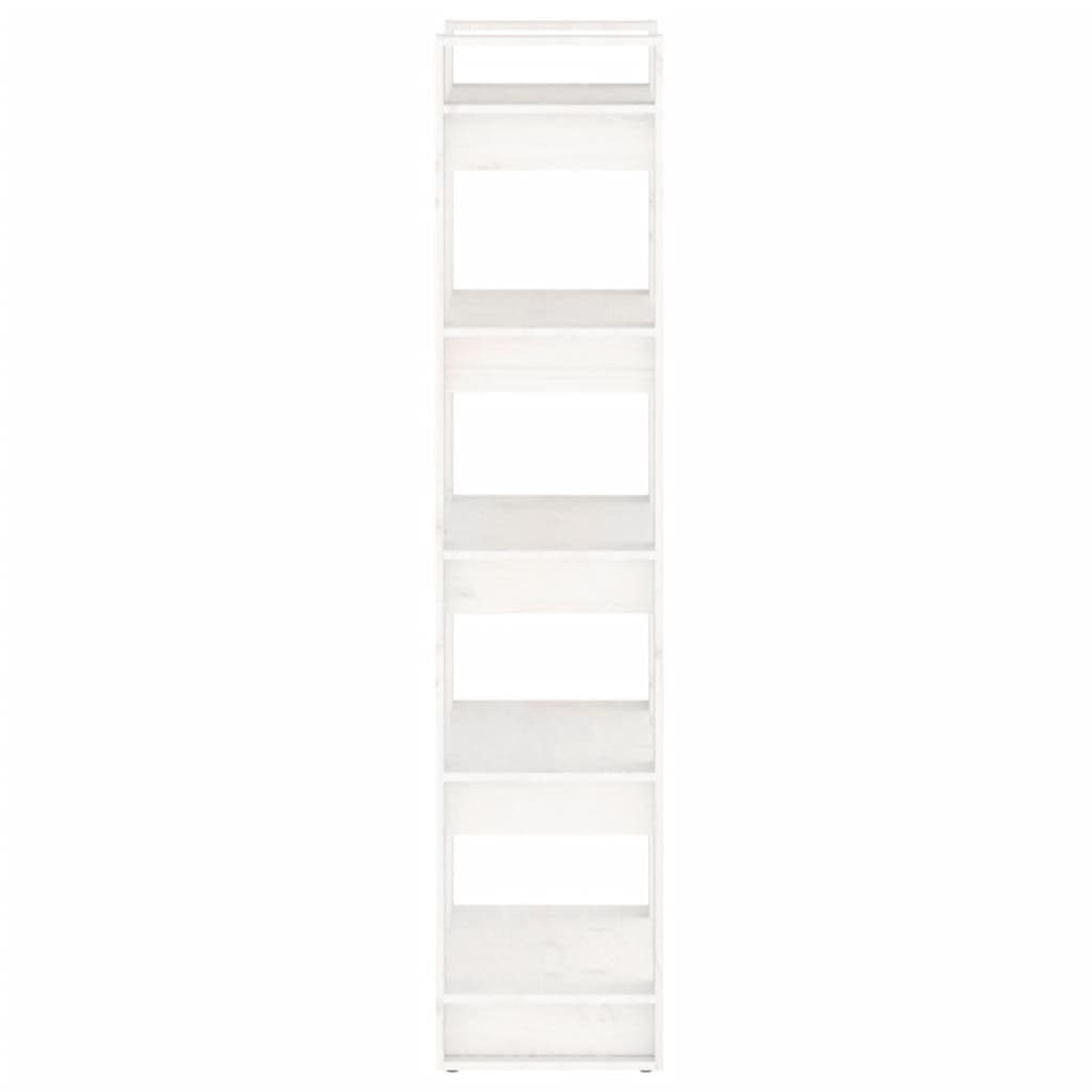 furnicato Bücherregal cm Massivholz Bücherregal/Raumteiler 60x35x160 Weiß
