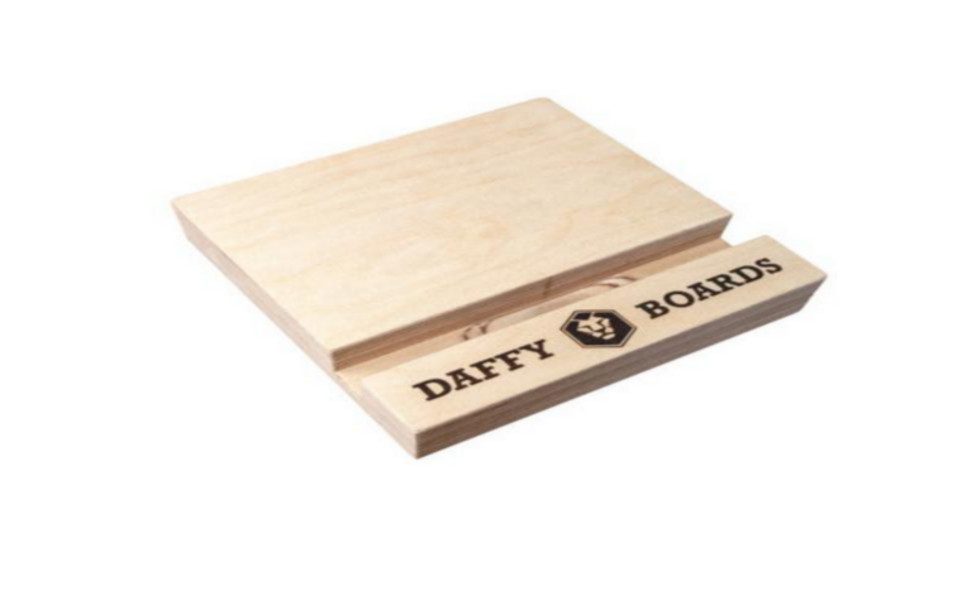 Daffy Boards Balanceboard + Rolle + Kork-Halbkugel + Ständer, Design Fractal Lion