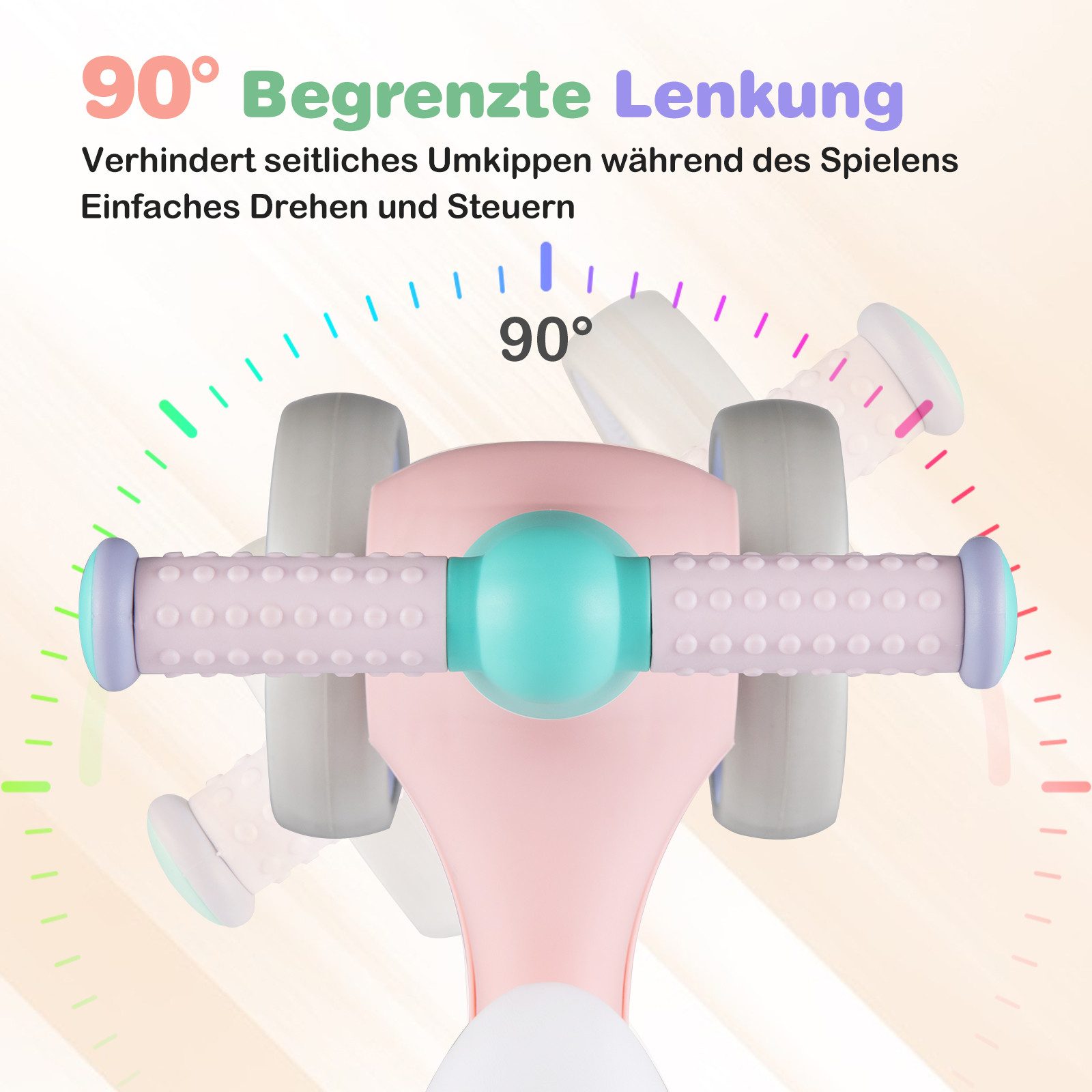 COSTWAY Laufrad, für Kleinkinder, Baby-Spielzeug, mit verstellbarem Sitz