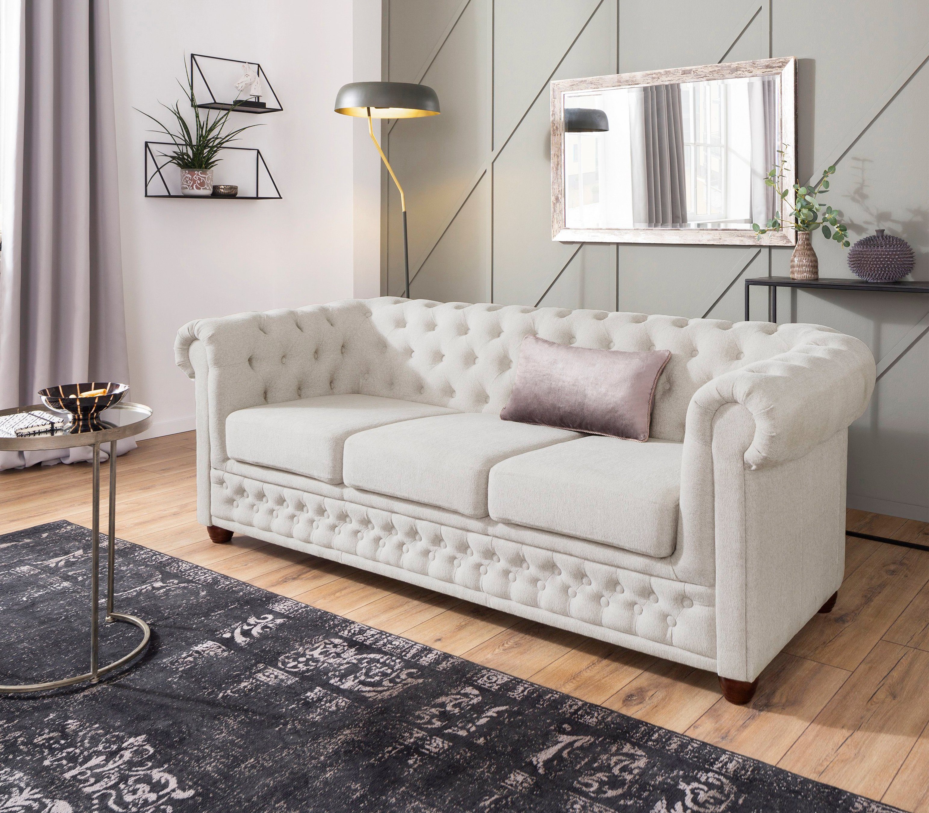 Home affaire Chesterfield-Sofa New Castle, mit günstig online kaufen