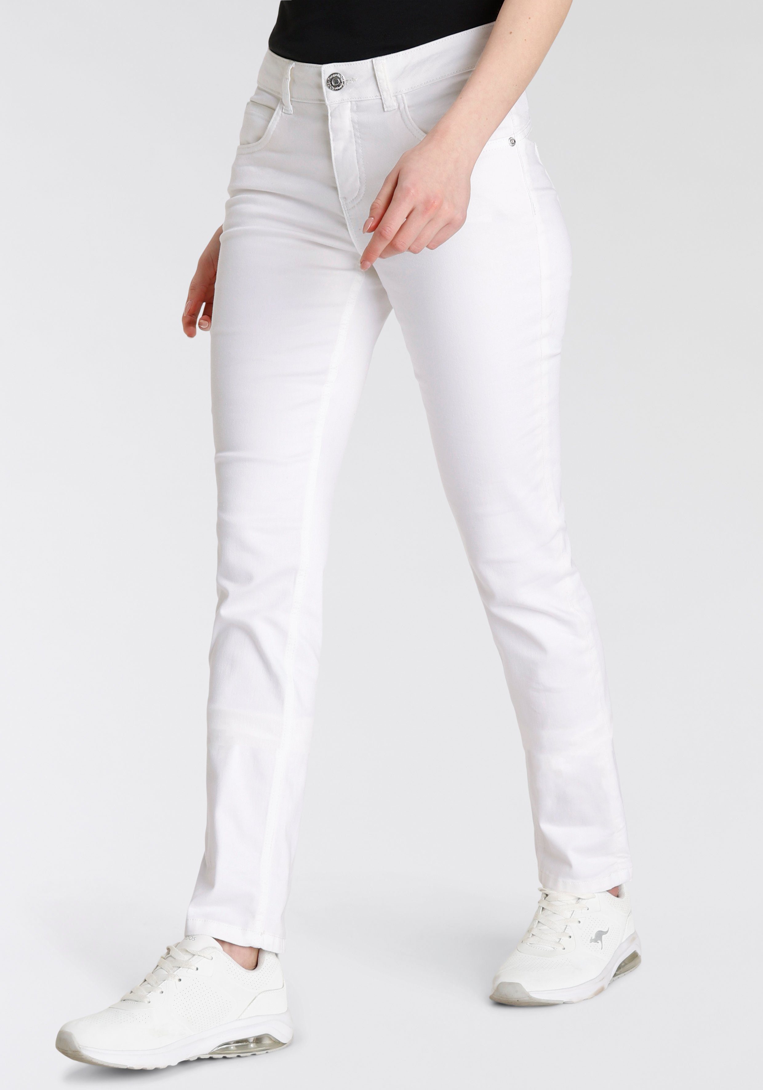 KangaROOS Relax-fit-Jeans RELAX-FIT HIGH WAIST white | Tapered Jeans