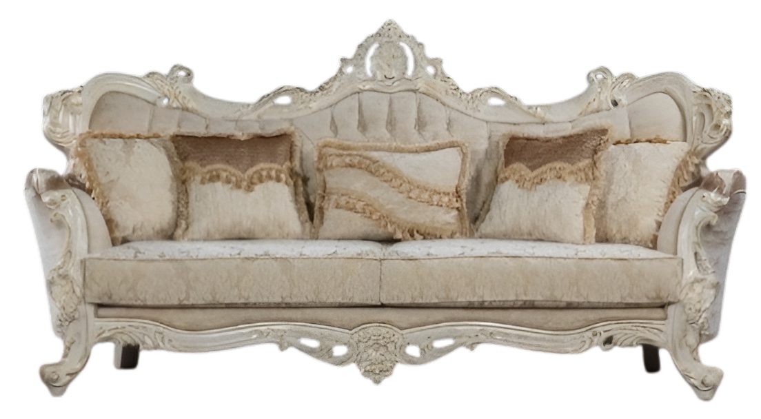 Xlmoebel Chesterfield-Sofa Elegante Barock Couch aus hochwertigem Stoff in edler Optik, 1 Teile, Hergestellt in Europa