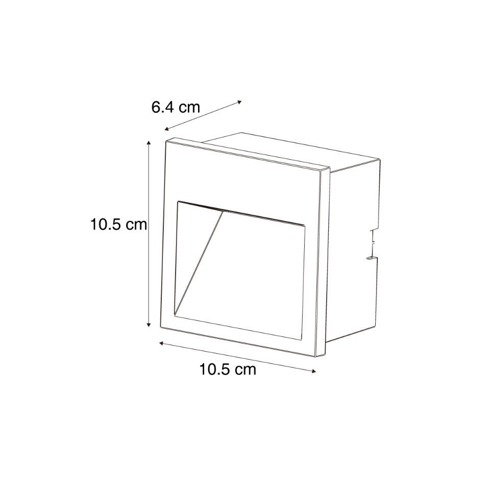 Qazqa LED Einbaustrahler Gem, LED fest integriert, Extra-Warmweiß, QAZQA Außen Einbau­leuchte, integrated, Rostbraun, Aluminium, Modern