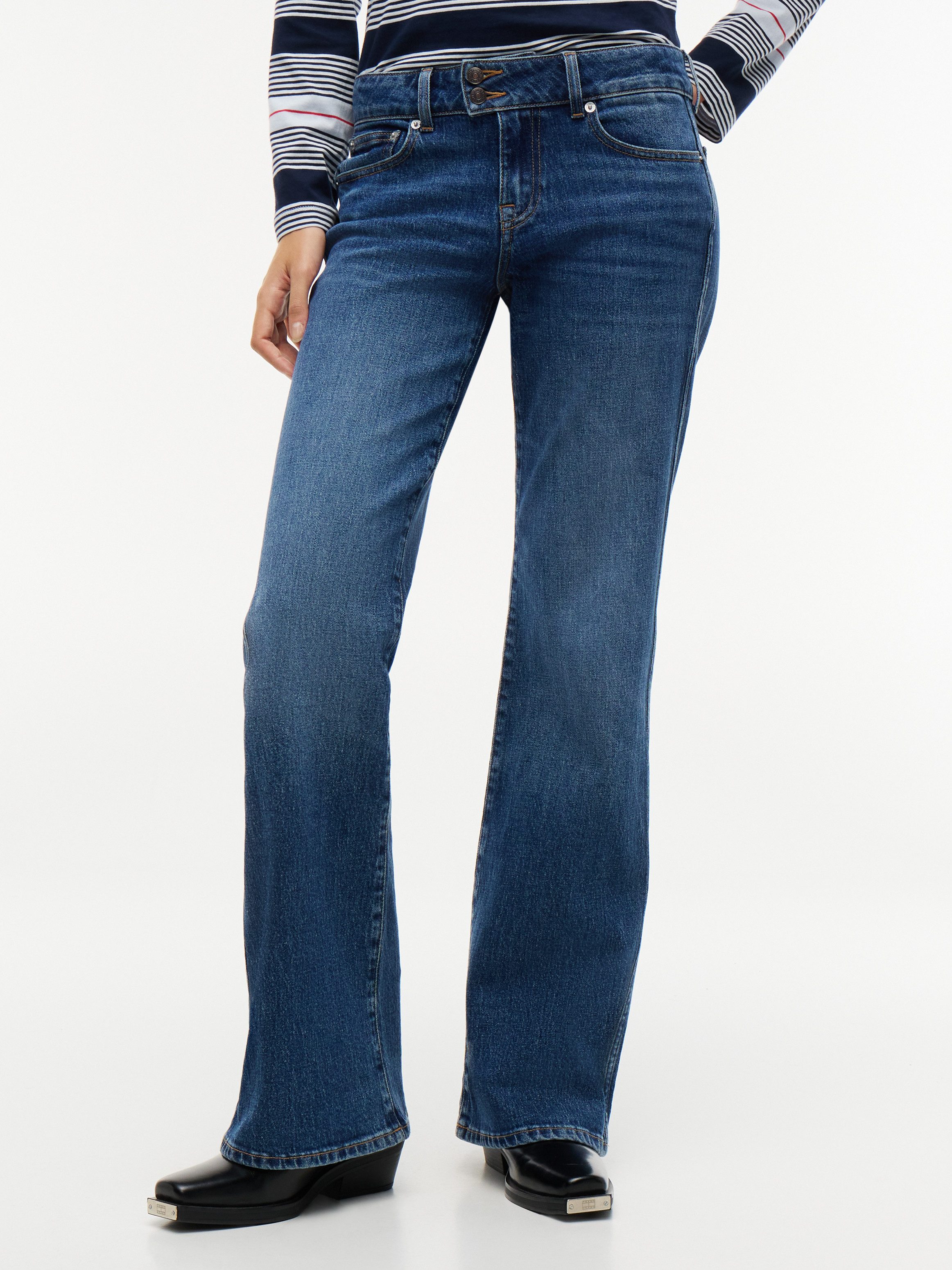 Tommy Jeans Bootcut-Jeans SIA LOW RISE BOOTCUT BJ0155 Baumwollmischung