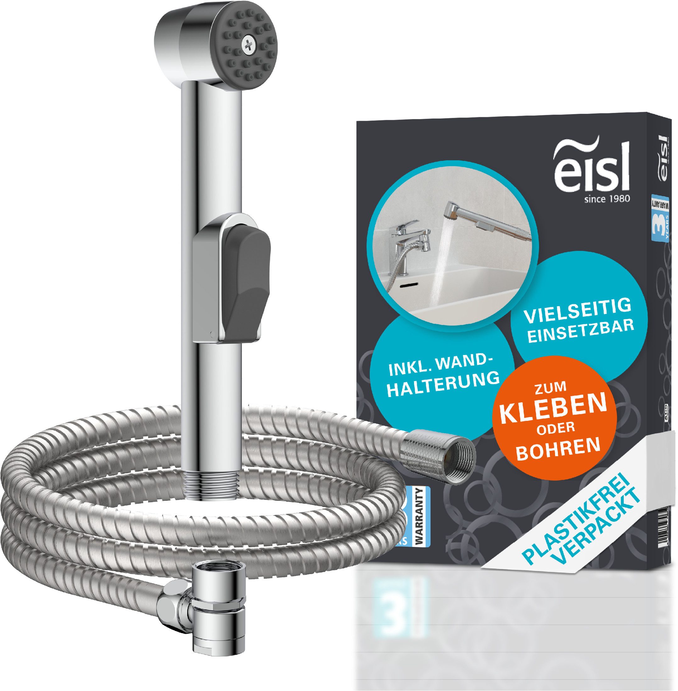 Eisl Brausegarnitur, Höhe 18 cm, 1 Strahlart(en), Kunststoff-Brauseschlauch günstig online kaufen