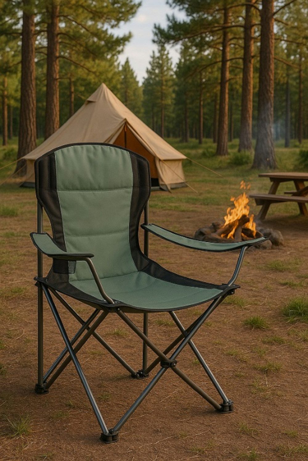 BruKa Campingstuhl CANADA Faltbar Camping Klappstuhl Stuhl Regiestuhl Falts günstig online kaufen