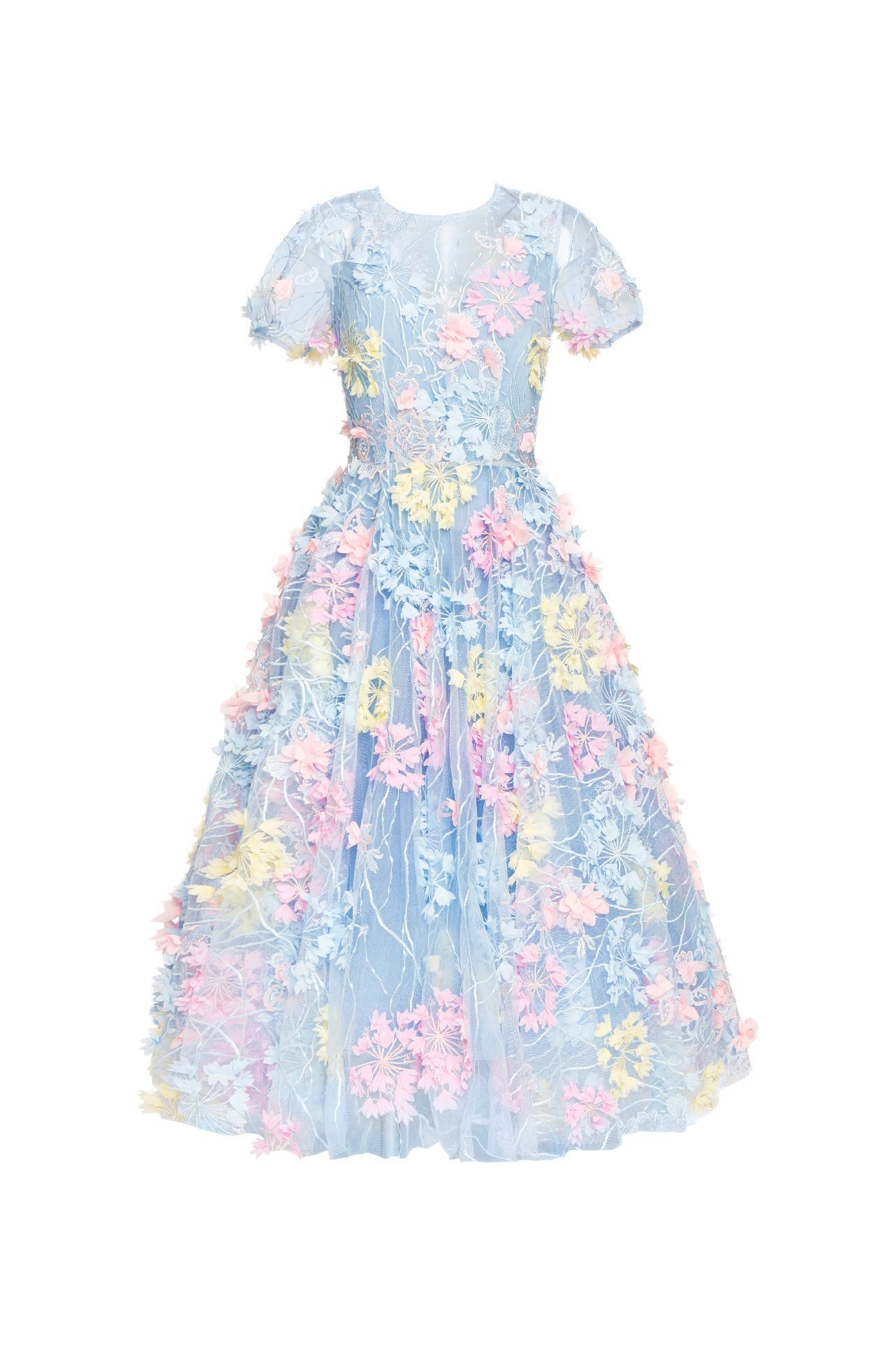 MATSOUR'I Cocktailkleid Hydrangea Blumenkleid, Reißverschluss am Rücken, Ru günstig online kaufen