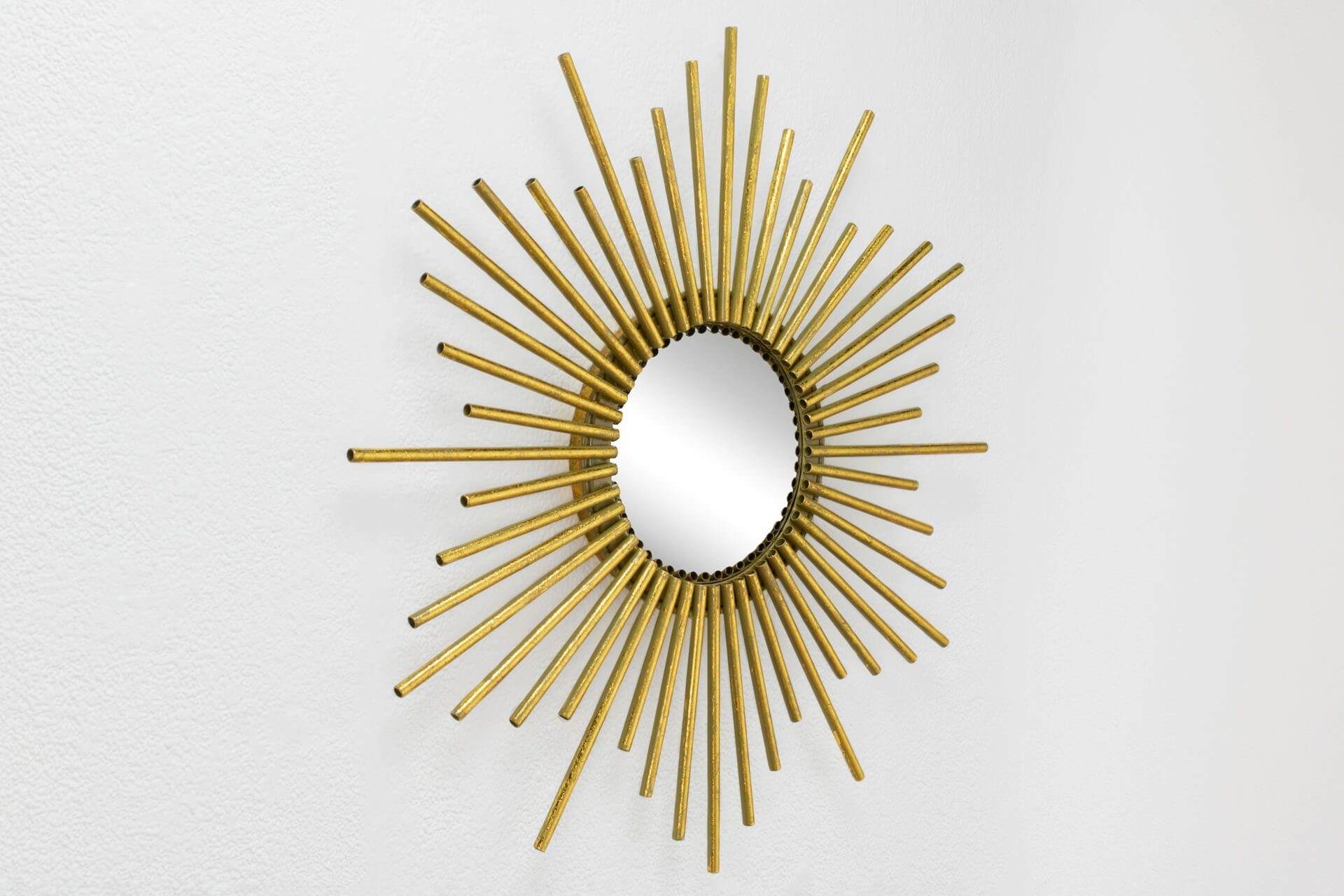 KUNSTLOFT Wandspiegel Sternenkreis 55x55x3 cm, aus handgefertigter Metall Deko-Spiegel
