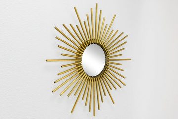 KUNSTLOFT Wandspiegel Sternenkreis 55x55x3 cm, handgefertigter Deko-Spiegel aus Metall