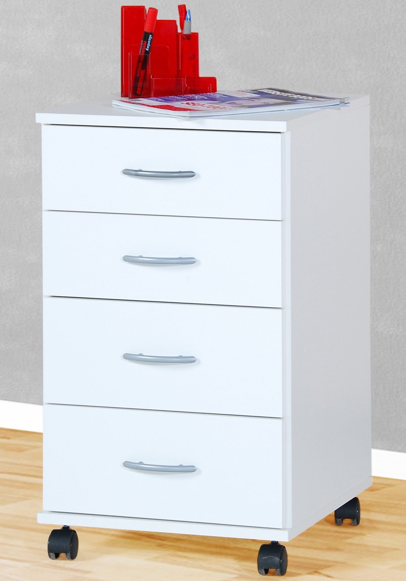 VOGL Möbelfabrik Rollcontainer Barrie, Bürocontainer, (1 St), verschiedene Ausführungen, mit Schubladen, Höhe 67 cm, Made in Germany