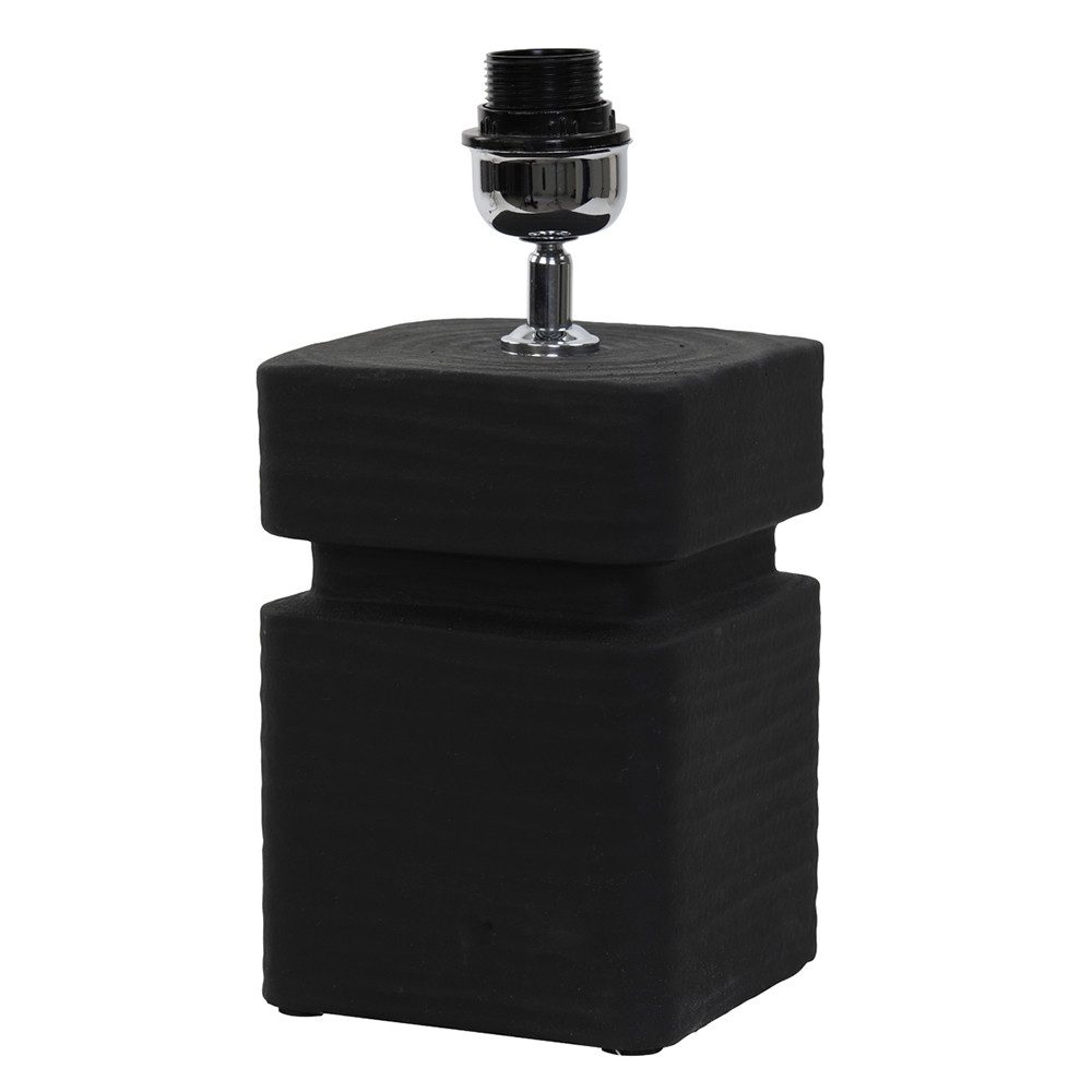 Light & Living Tischleuchte Lampenfuß AMTA Light & Living Tischleuchte 16x16x32 cm Keramik schwarz, ohne Leuchtmittel