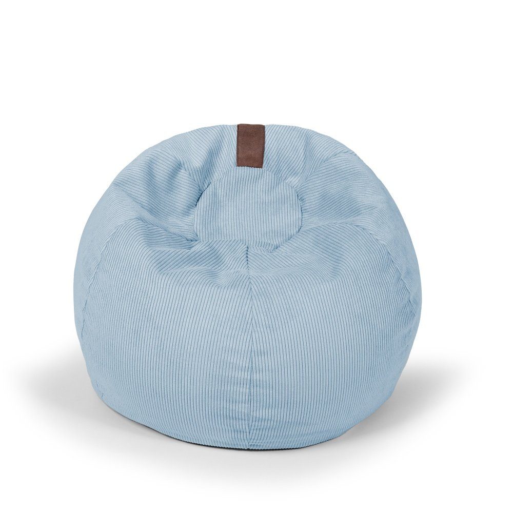 pushbag Sitzsack kids BAG100 corduroy, für Kinder, waschbar, D45 x H55 cm blue
