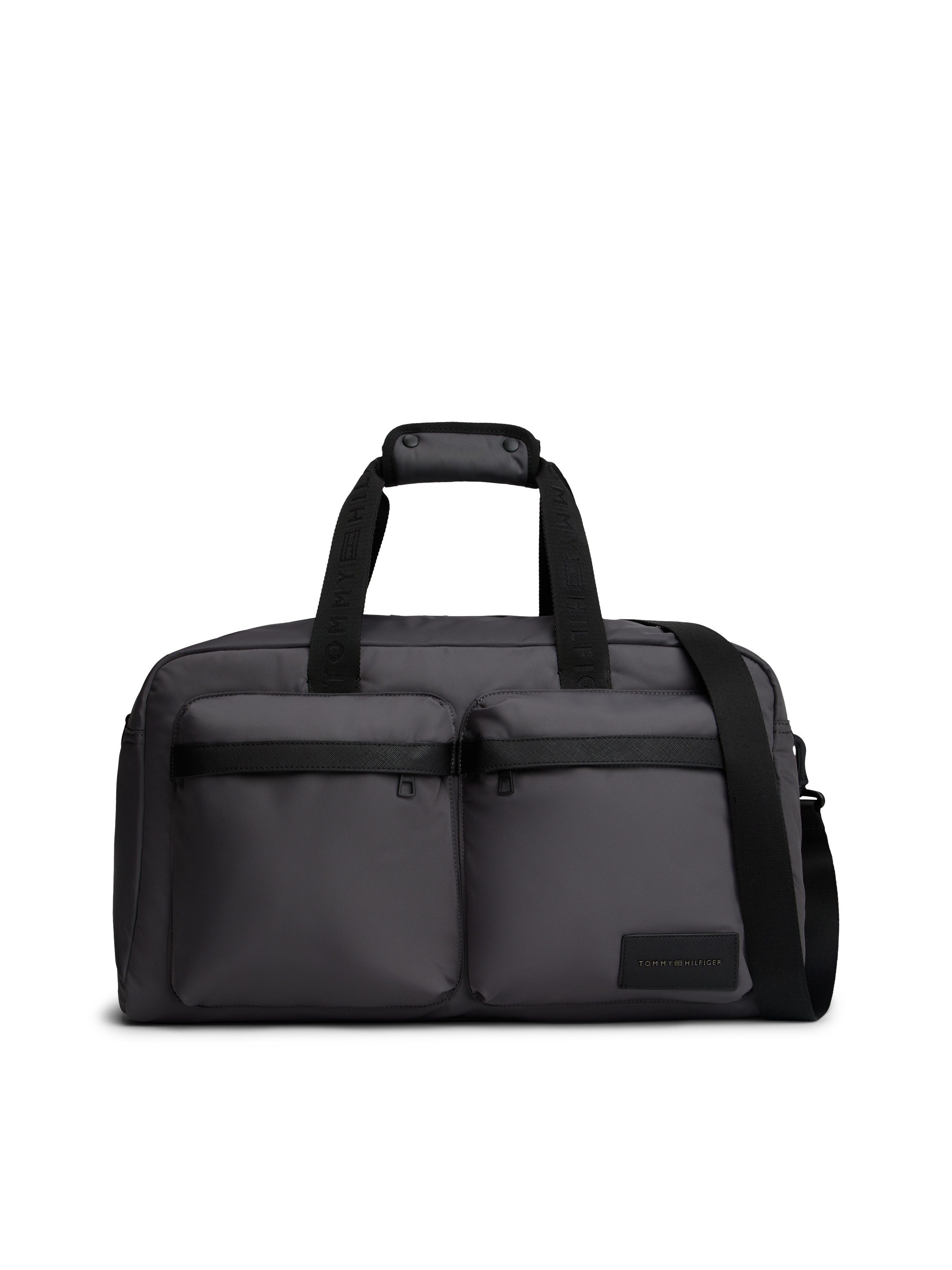 Tommy Hilfiger Weekender TH REPREVE DUFFLE, Men Umhängetasche, Reistasche, Urlaubstasche mit Logo-Aufnäher