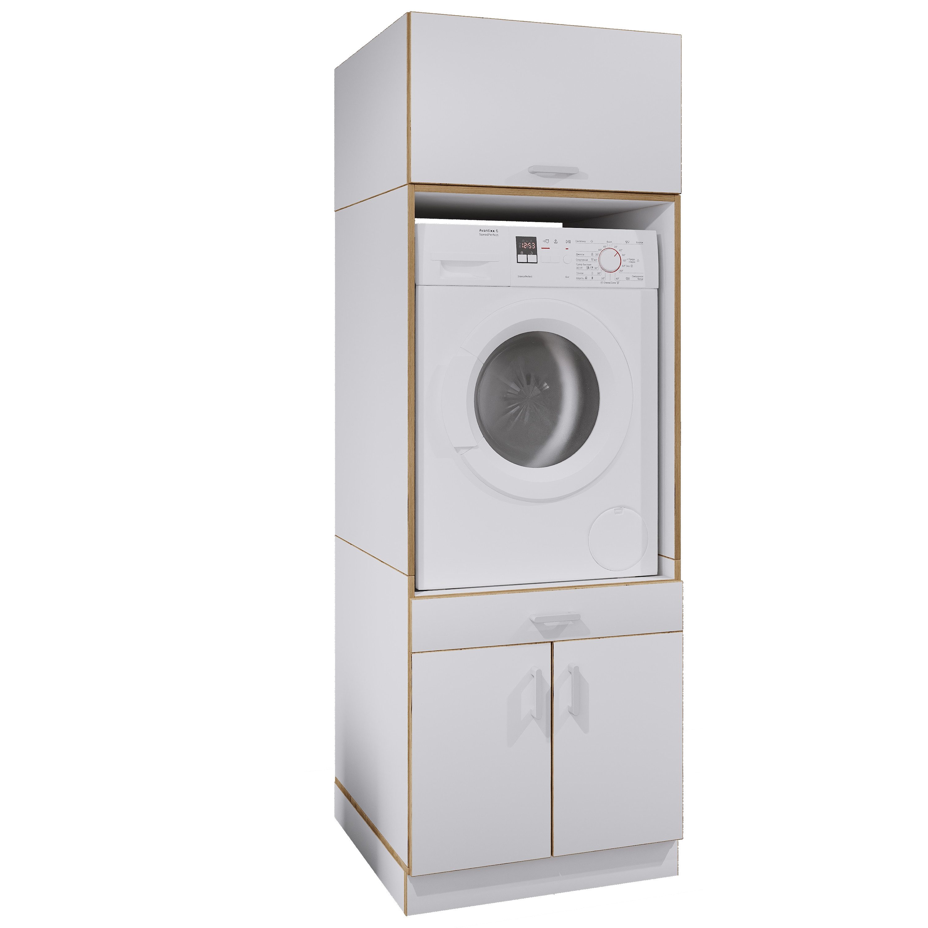 VCM Waschmaschinenumbauschrank Überbauschrank Waschmaschine Überbau Rislo CL XXL (1-St) VCM Waschmaschinenschrank Rislo CL XXL 200 x67x48 cm Holzwerkstoff