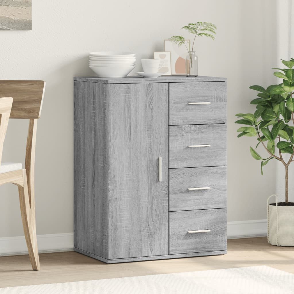 vidaXL Sideboard Sideboard Grau Sonoma 59x39x80 günstig online kaufen