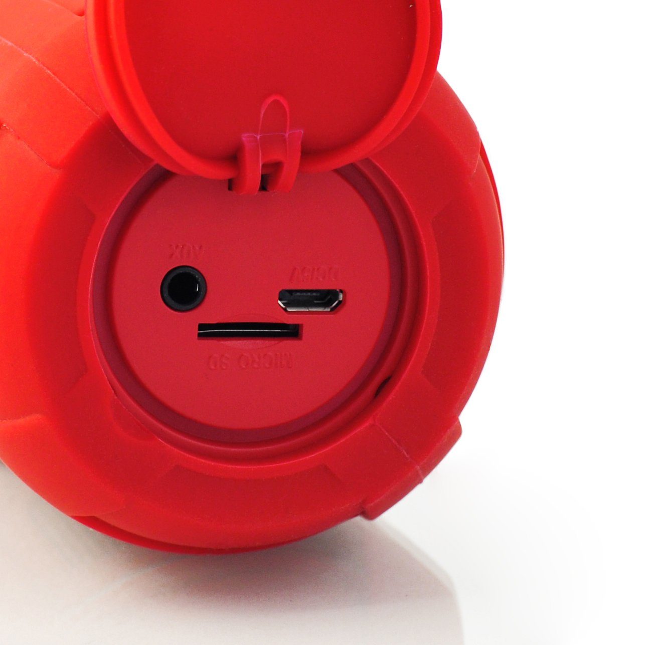 Leicke DJ Roxxx Active Bluetooth-Lautsprecher stereo (Bluetooth, 10 W, Bass-Boost, spritzwassergeschützt (IPX4), schützende Gummiumantelung)