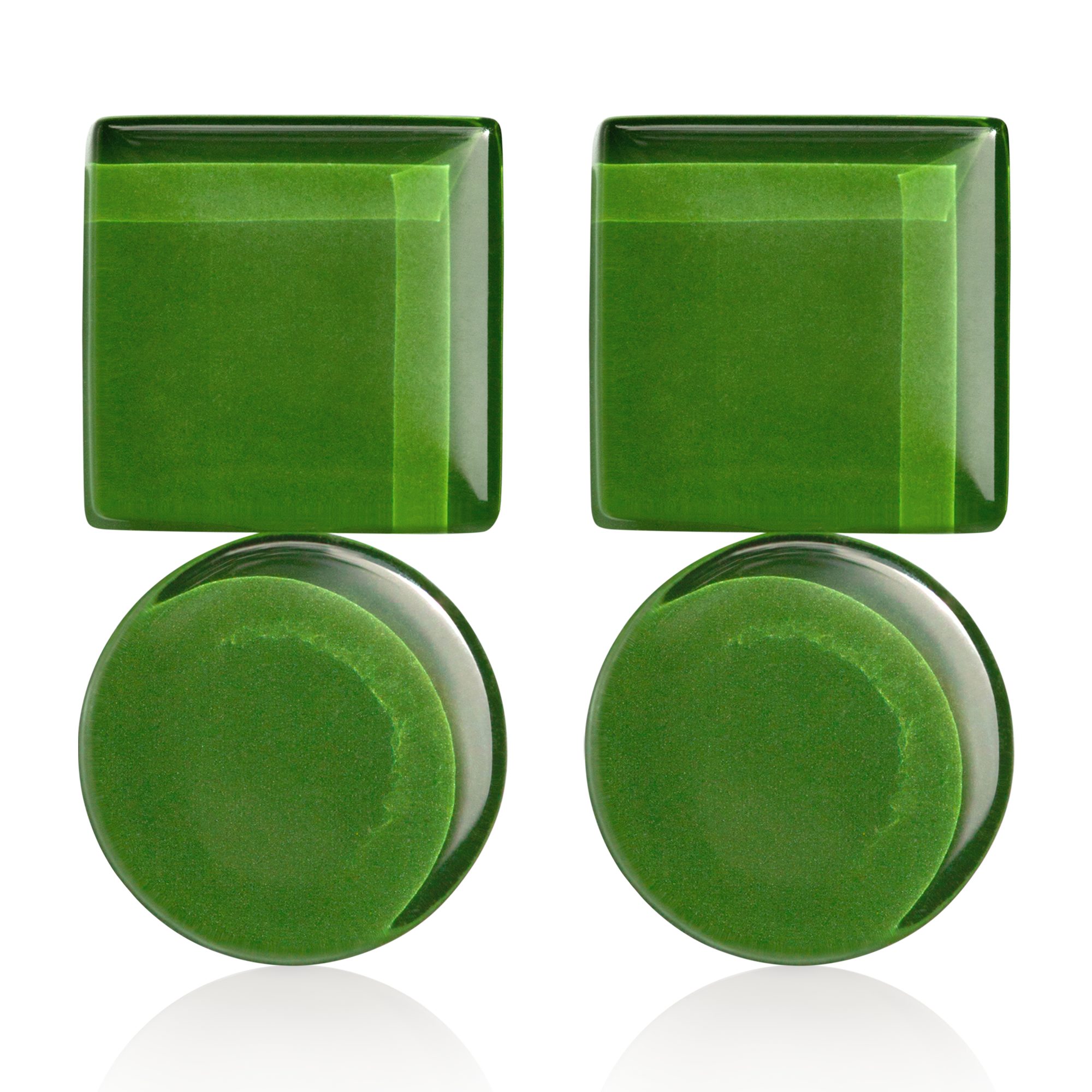 ALEXASCHA Paar Ohrstecker Geometrische Ohrringe aus Glas – farbenfroh & han günstig online kaufen