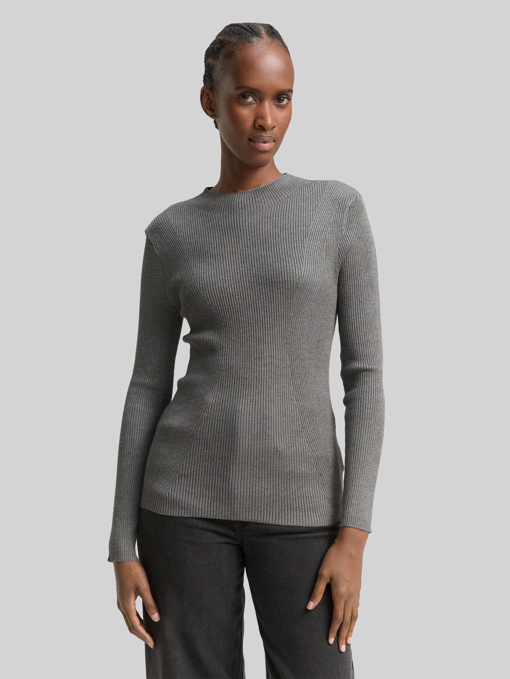 TOM TAILOR Denim Strickpullover Pullover & Strickjacken Tight Fit Strickpullover