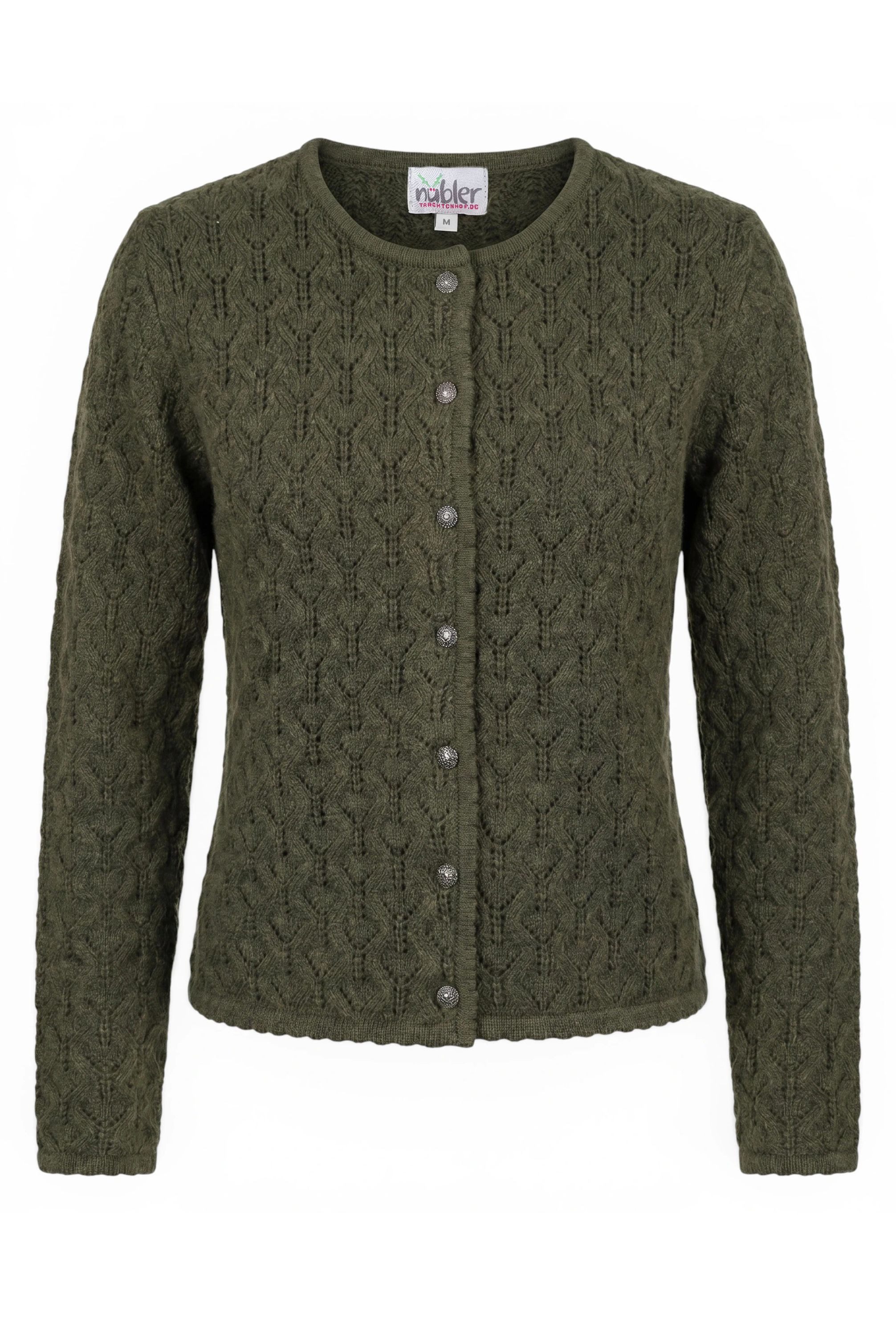 Nübler Trachtenstrickjacke Cape Damen Luise in Oliv