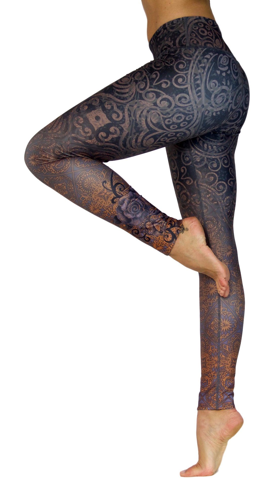 (Standard, Rose Niyama 1-tlg) Yogaleggings Black Leggings Yoga