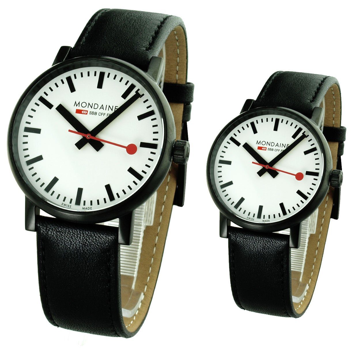MONDAINE Schweizer Uhr Paar Uhren EVO 2 MSE.40111.SET 40 mm Ø / 30 mm Ø