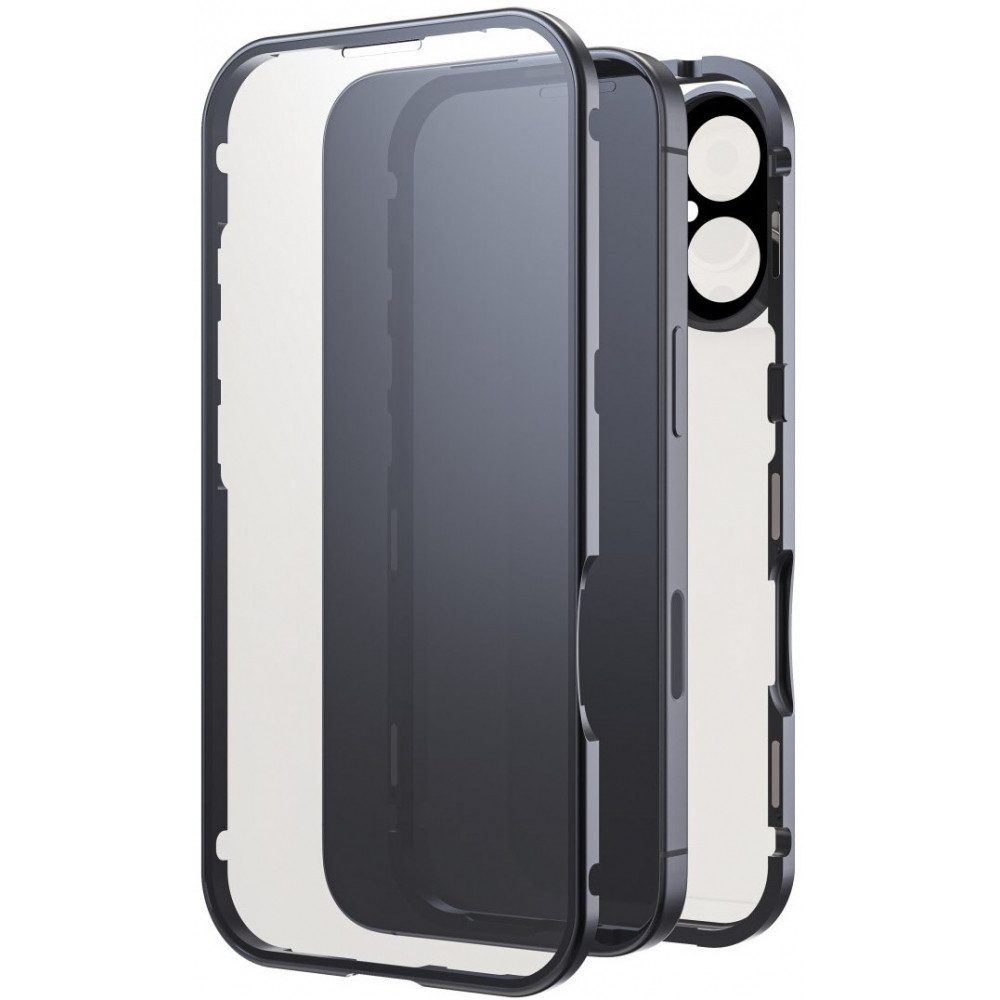 Black Rock Handyhülle Black Rock 360° Glas Cover für iPhone 16 schwarz. iPhone 16