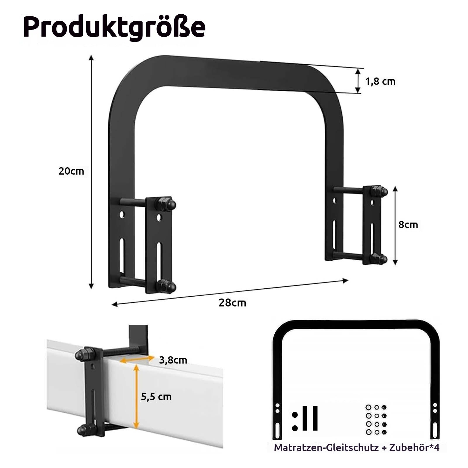 Matratzenauflage Matratzenhalter 4 Stück Matratzen Halter Gleitstopper Stab günstig online kaufen