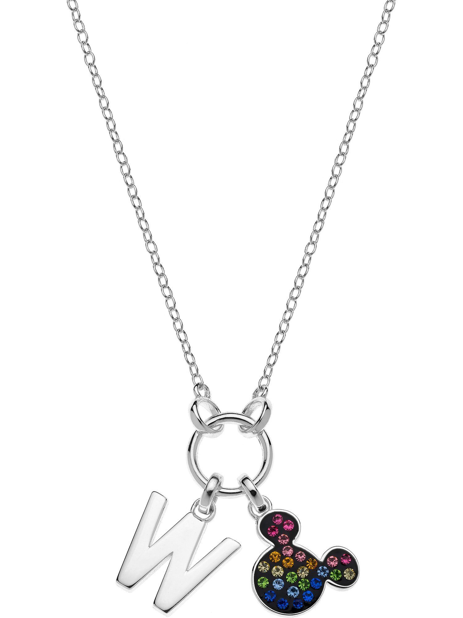 DISNEY Jewelry Silber Collier Mädchen-Kinderkette 925er Disney Kristall