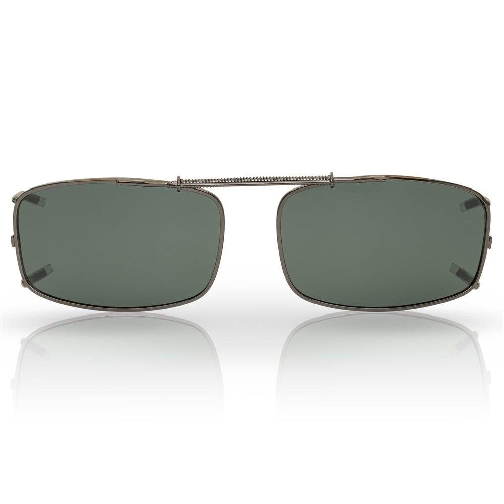 Clip On mit BEZLIT Sonnenbrille Brillen Linsen Polarisiert polarisierten (1-St) Eyewear Grau Aufsatz