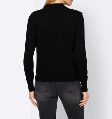 Rick by rick cardona Strickpullover RICK CARDONA Damen Designer-Pullover m.Pailletten, schwarz