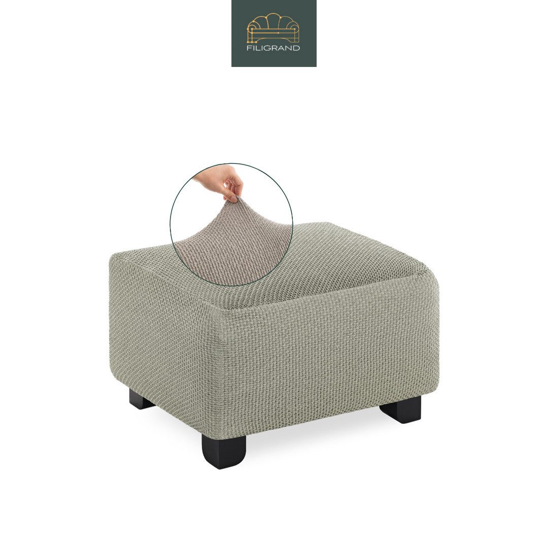 Belmarti Stuhlhusse Hockerbezug, spanische Handarbeit, elastisches Material, hochwertiger und langlebiger Baumwollmix