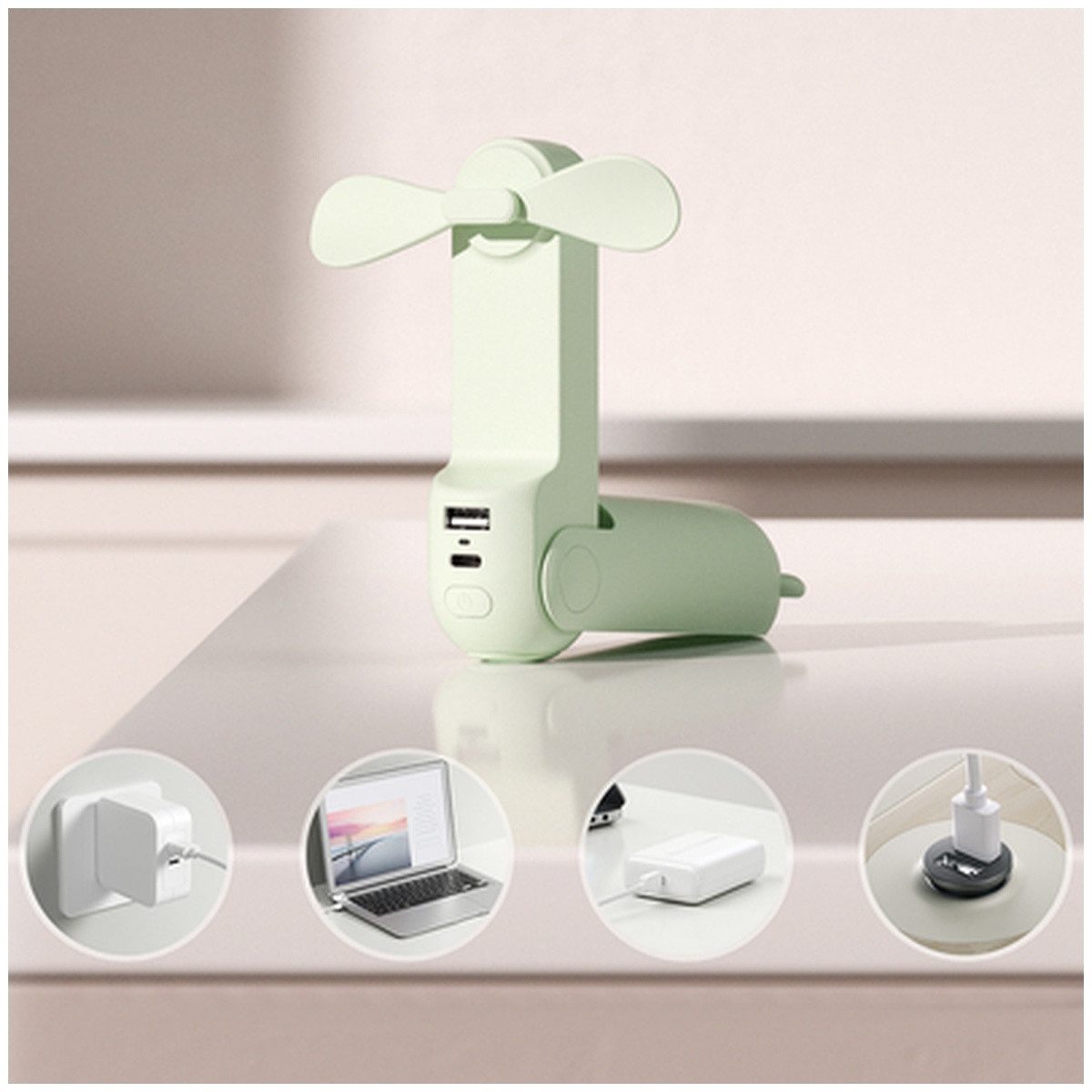 Jisulife Handventilator Jisulife Handventilator Life8 Mini tragbarer USB Ventilator