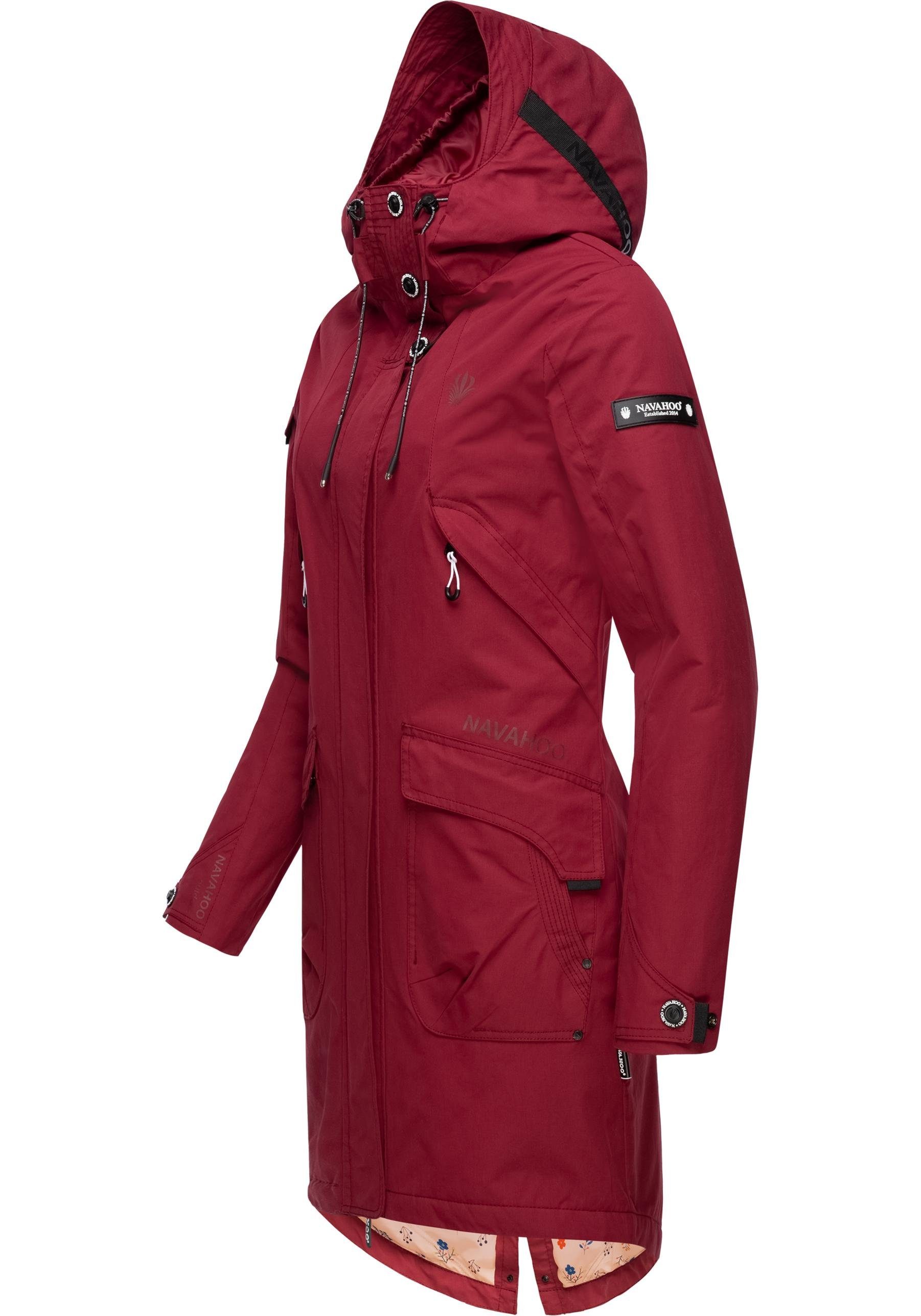 Navahoo Outdoorjacke Pfefferschote moderne Damen Übergangsjacke mit Kapuze günstig online kaufen