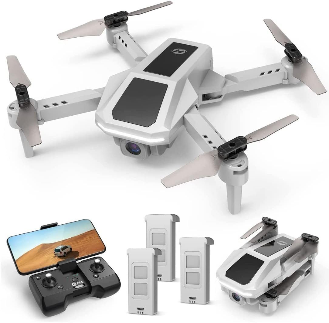 HOLY STONE Drohne (1080P, RC Mini Akku) Kamera Drohne Übertragung FPV Quadrocopter mit 3 faltbar