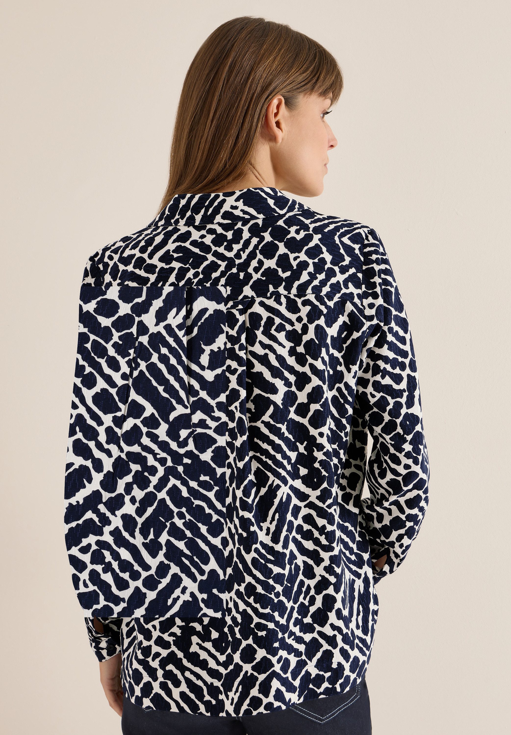 CECIL Langarmbluse mit allover Print günstig online kaufen