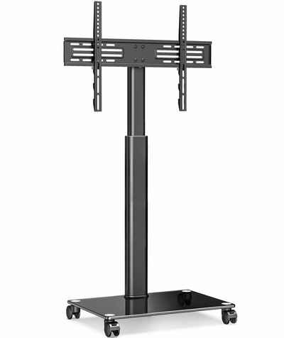 FITUEYES TV-Ständer, (bis 60,00 Zoll, Rollbar TV Rollwagen Standfuß Fernsehstand höhenverstellbar schwenkbar, bis zu 30kg Max.VESA 600*400)