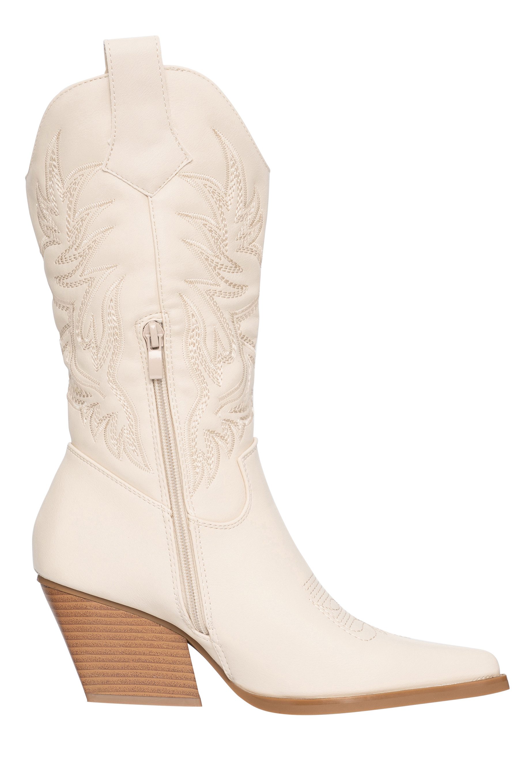 Salinyang Elegante Cowboy Stiefel Damen im modernen Western Style Stiefel