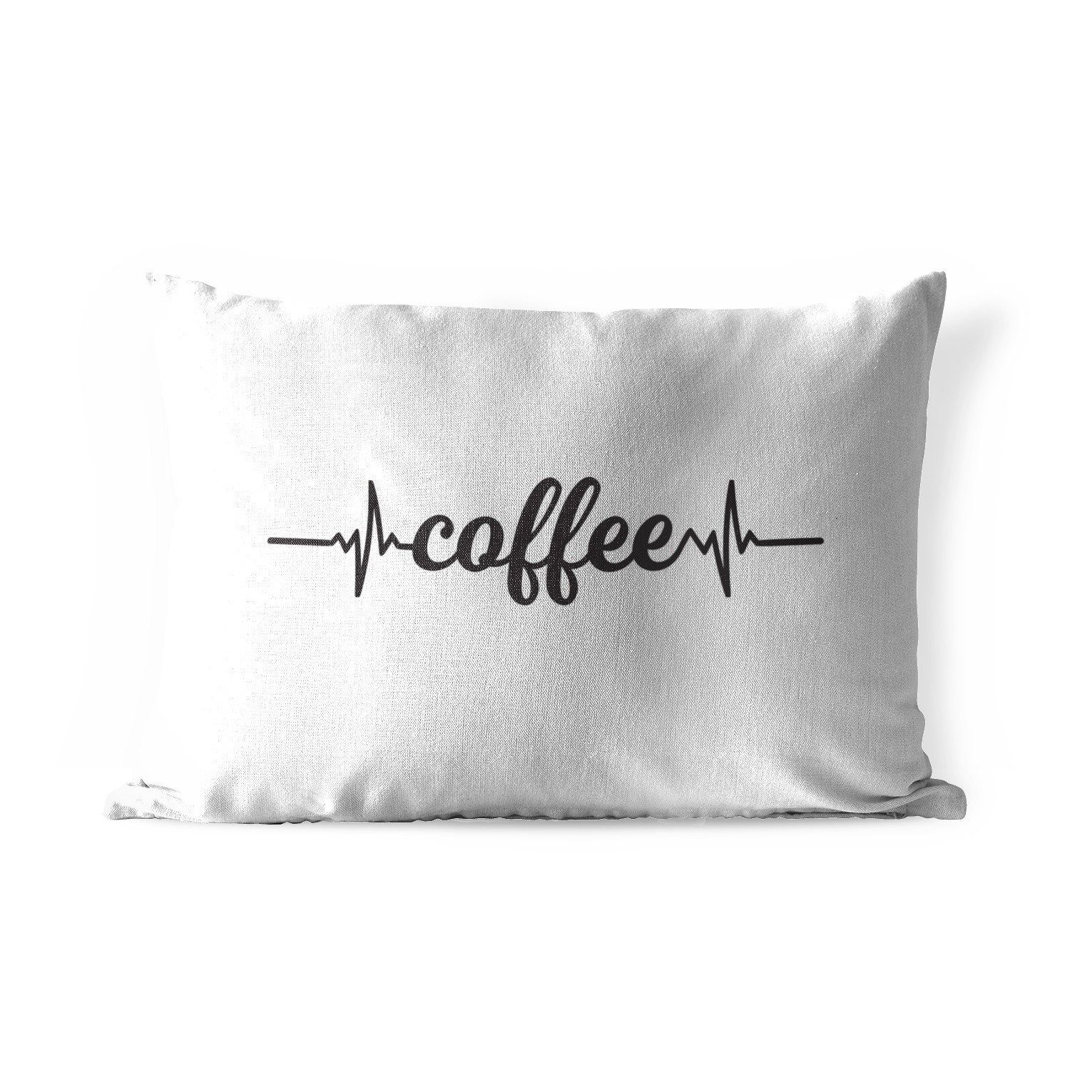 - Kaffee, Kaffee Kissenhülle Polyester, - Zitate MuchoWow Sprichwörter Dekokissenbezug, Dekokissen - Outdoor-Dekorationskissen,