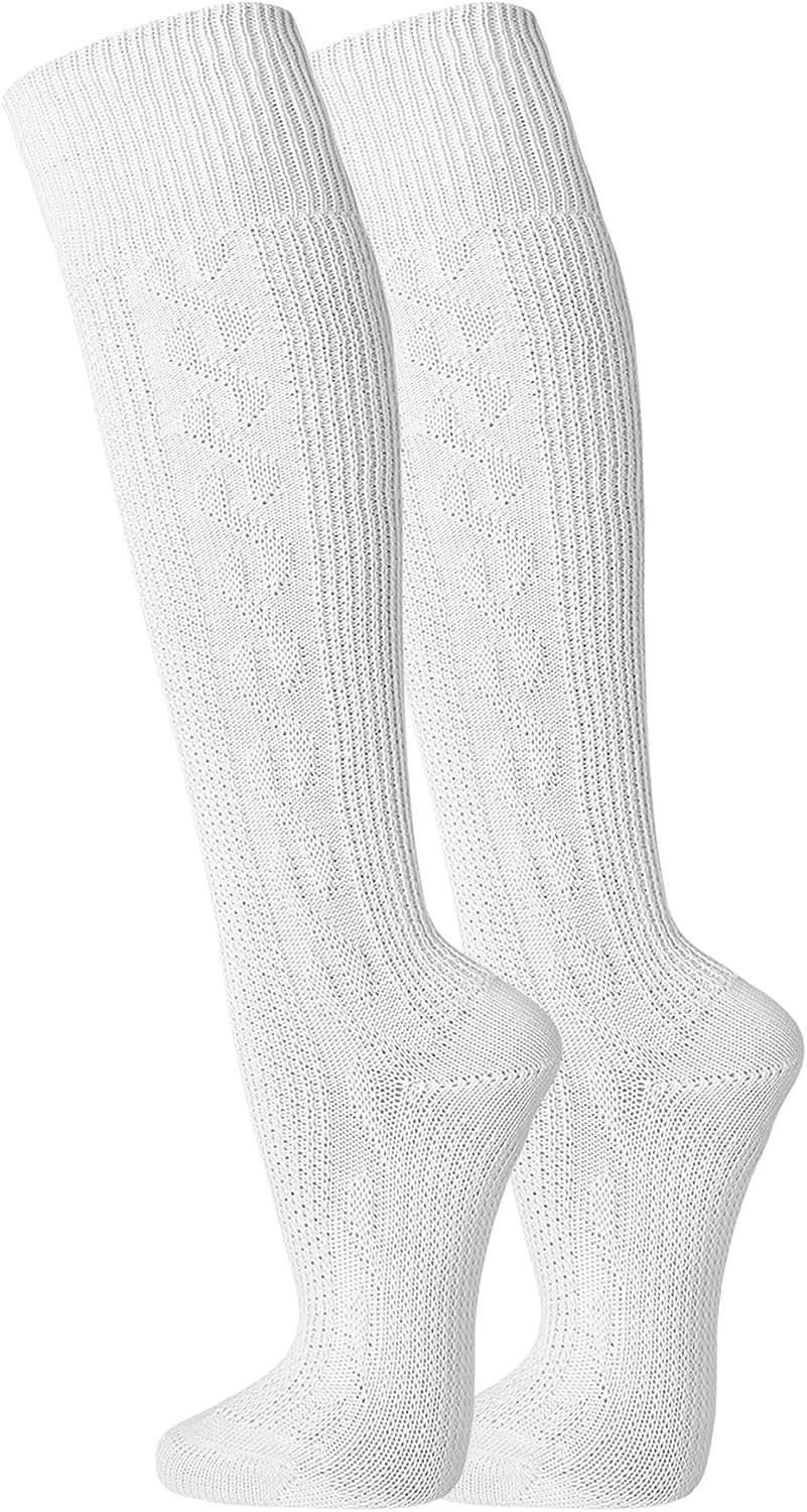 FussFreunde Trachtensocken 2 Paar Kniebundhosen-Strümpfe Reinweiß, Trachten günstig online kaufen