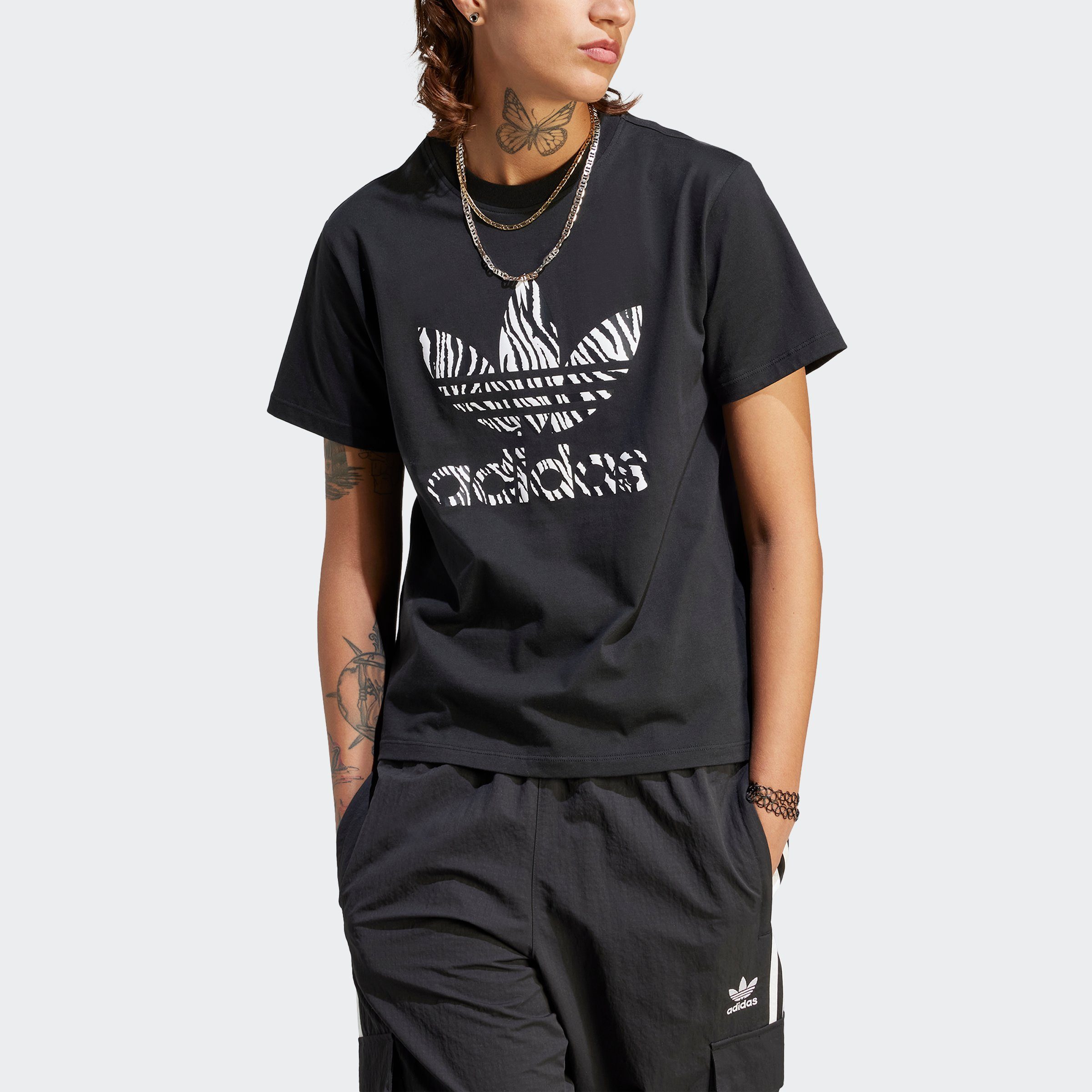 adidas Originals T-Shirt ZEBRA ANIMAL PRINT INFILL
